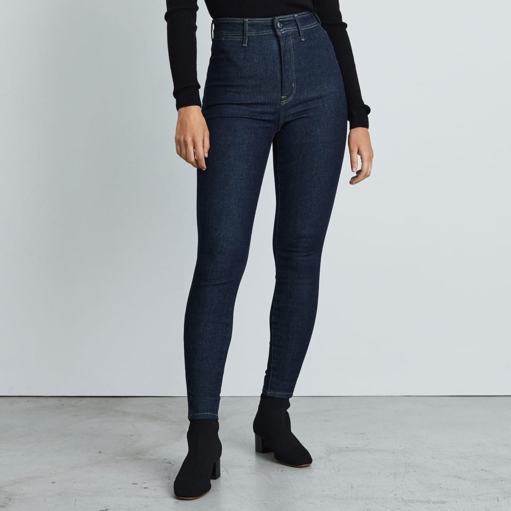 Everlane Women's The Way High Skinny Jeans Dark Indigo Wash Size‎ 29 Regular
